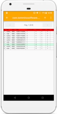 SQLite Editor screen